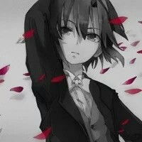 情侣头像二次元黑白帅气