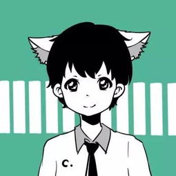  二次元卡通情侣头像两张一男一女