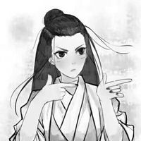  情侣头像动漫古风黑白日漫黑白风格情侣头像