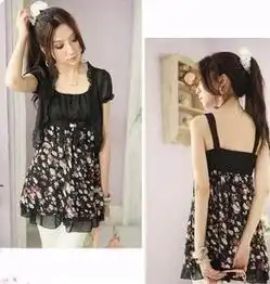  淘宝哪个店铺可以买到碎花吊带小披肩两件套