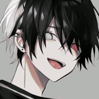  情头动漫一男一女黑暗丧