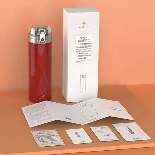  安享甄选保温杯男女弹盖水杯316不锈钢情侣杯子男女车载便携杯