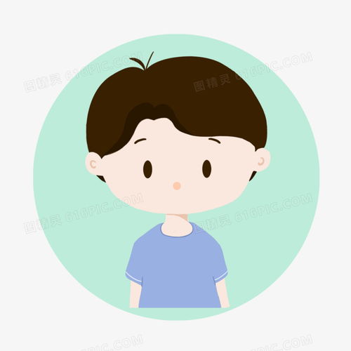 简约卡通头像情侣头像男
