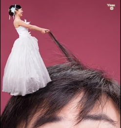  奇闻逗比情侣创意婚纱照走红网络,掀裙子不算什么,还有拔头发