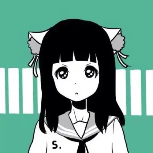  二次元卡通情侣头像两张一男一女