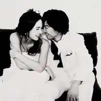  外国婚纱头像情侣婚纱情侣头像