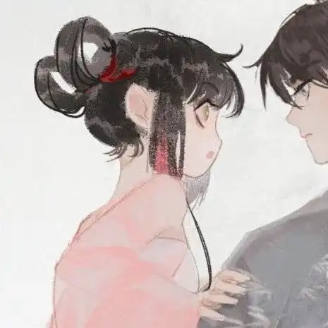  古风情侣头像那年桃夭,红豆暗抛