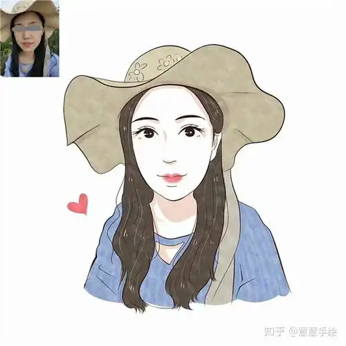 q版手绘头像情侣真人头像