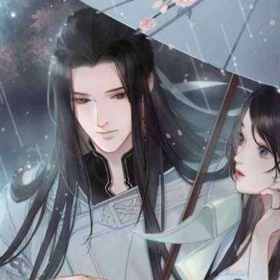  古风情侣头像动漫一对古风cp头像一左一右高清
