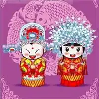 卡通喜庆情侣头像分开微信头像图片大全 卡通喜庆情侣头像分开微信头像图片大全