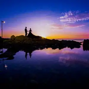 老君山红帽女情侣头像配