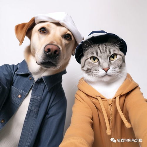  宠物界的小情侣,超级会拍照的狗狗和猫咪合影