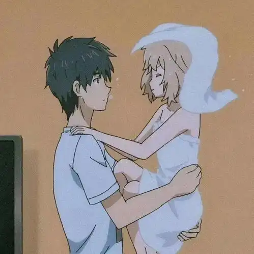 摸头杀情侣头像一对模型