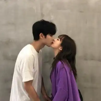  一对qq情侣头像,我很爱你谢谢你爱我