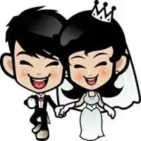  情侣卡通婚纱头像女生头像微信头像图片大全
