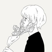  插花风手绘情侣头像微信头像图片大全