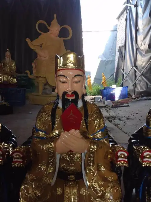 三官大帝佛像三元大帝大型玻璃雕塑神像 三官大帝佛像三元大帝大型玻璃雕塑神像