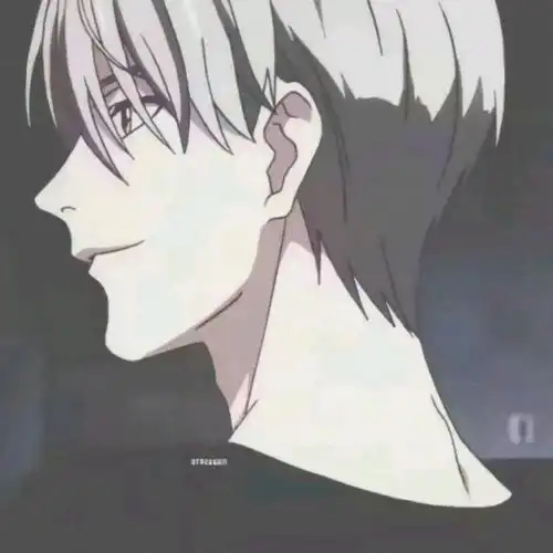 男生光头头像动漫侧脸