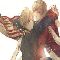  黑塔利亚米英情侣头像