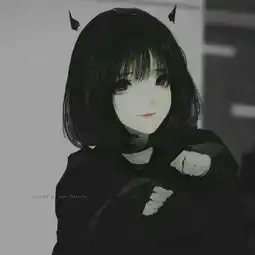 情侣头像暗黑背影画师
