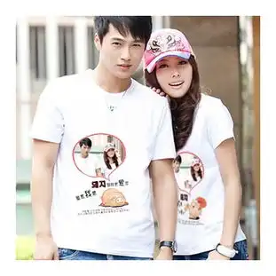  情侣t恤情侣装韩国夏装diy个性定制纯白色衣服diy创意实用怎么样,好不好