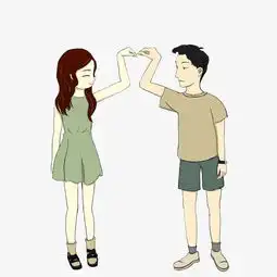  七夕情侣卡通手绘图片素材其他格式下载动漫人物大全