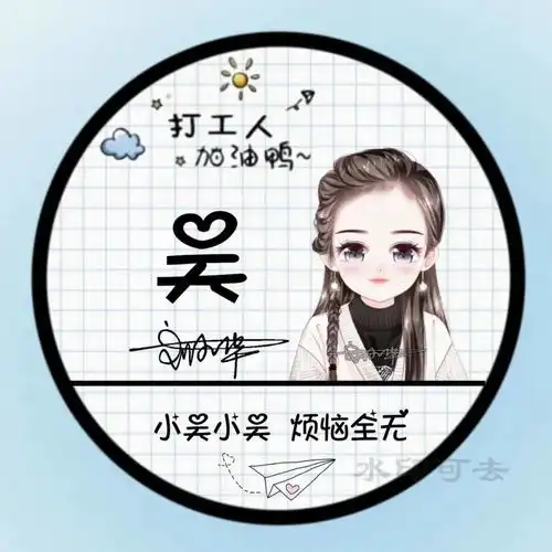  2022最火卡通姓氏头像,可爱情侣百家姓签名头像,你值得拥有