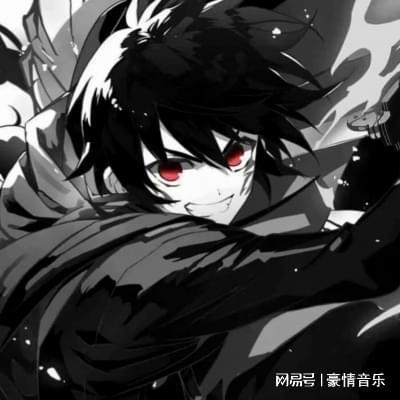  黑白动漫男生头像2021二次元男生黑白头像图片