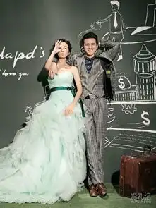  时尚韩式个性创意拍摄婚纱摄影效果图