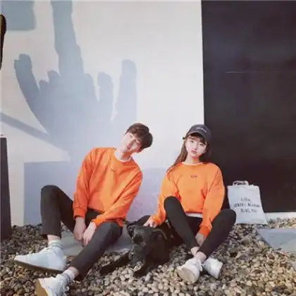  小清新情侣头像一男一女风景系,我陪你一起看风景