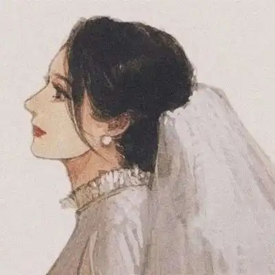  手绘情侣头像一男一女一对两张手绘情侣图片