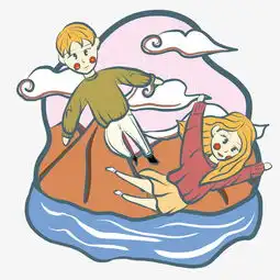  小清新浪漫情侣好运小插画图片素材其他格式下载动漫人物大全
