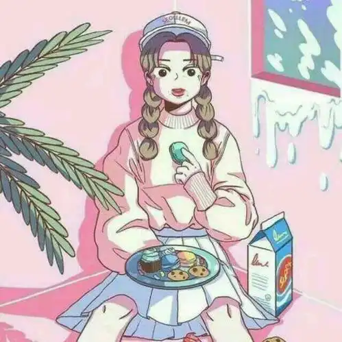 呆菊情侣头像吉祥