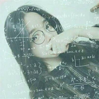 数学公式头像动漫女生