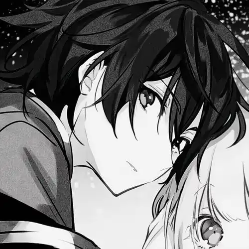  情头收集最好看的黑白动漫情侣头像