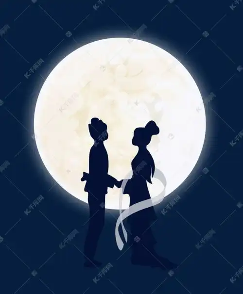  七夕情人节牛郎织女古风插画素材图片免费下载千库网