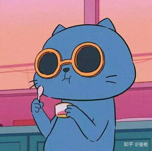  想知道这只灰色戴墨镜的卡通猫叫什么