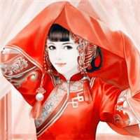 超清古风情侣头像嫁衣微信头像图片大全