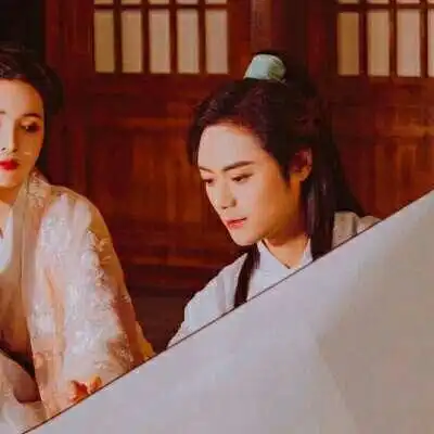  情侣头像古风唯美一对两张高清长街十里等你归