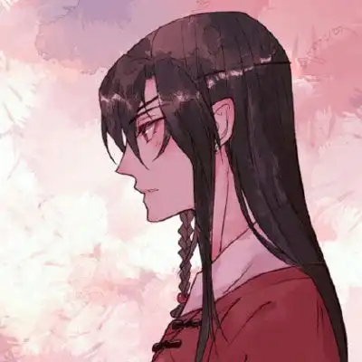  古风情侣头像一男一女嫁衣红衣一对两人用