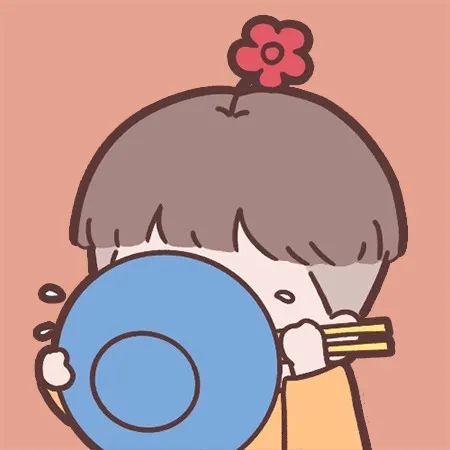  超可爱的干饭情侣头像