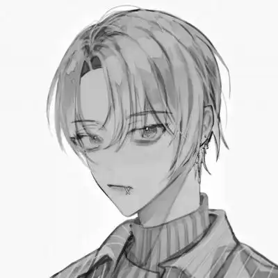 黑白动漫情侣头像冷酷图片简约黑白情侣头像一人一张  黑白动漫情侣头像冷酷图片简约黑白情侣头像一人一张