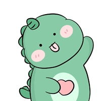  超可爱的单人情侣小恐龙头像