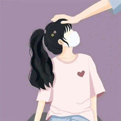  绘画情侣头像,情侣手绘图片双人唯美5