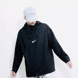  店长优选系列nike19ss耐克男女同款情侣款暗黑风套头半拉链外套