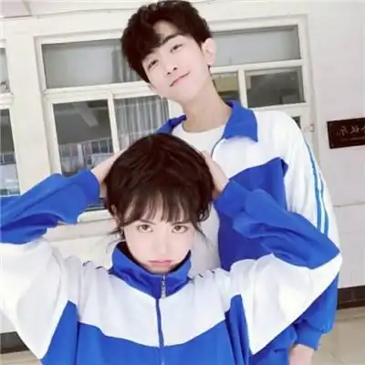 2021小清新校园情侣头像校服双人  2021小清新校园情侣头像校服双人