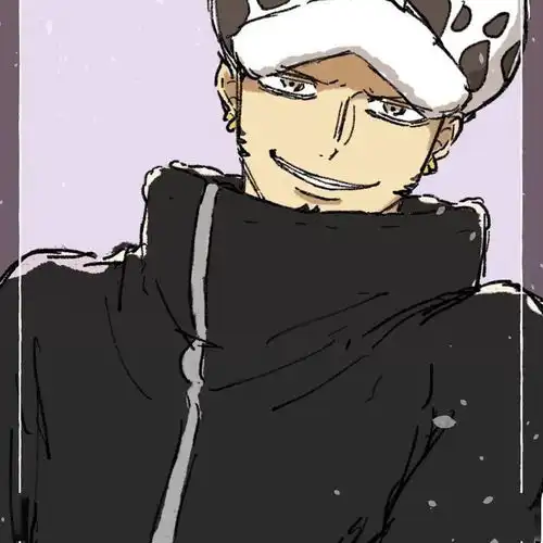  海贼王头像冷酷的外表,内心却无比善良