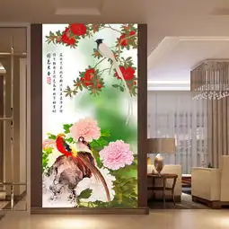  精美工笔花鸟玄关背景图片设计素材高清psd模板下载76.81mb动物花鸟玄关大全