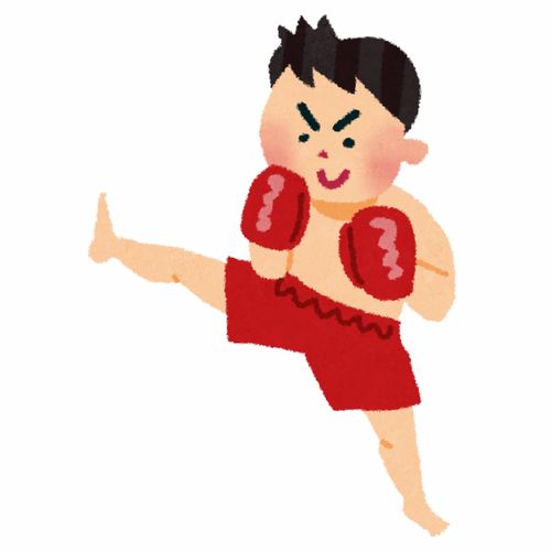  拳击比赛泰拳打拳自由搏击卡通插画免扣素材手绘png23插画运动比赛健身