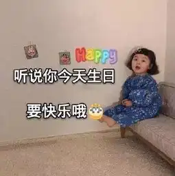  一组生日快乐表情包